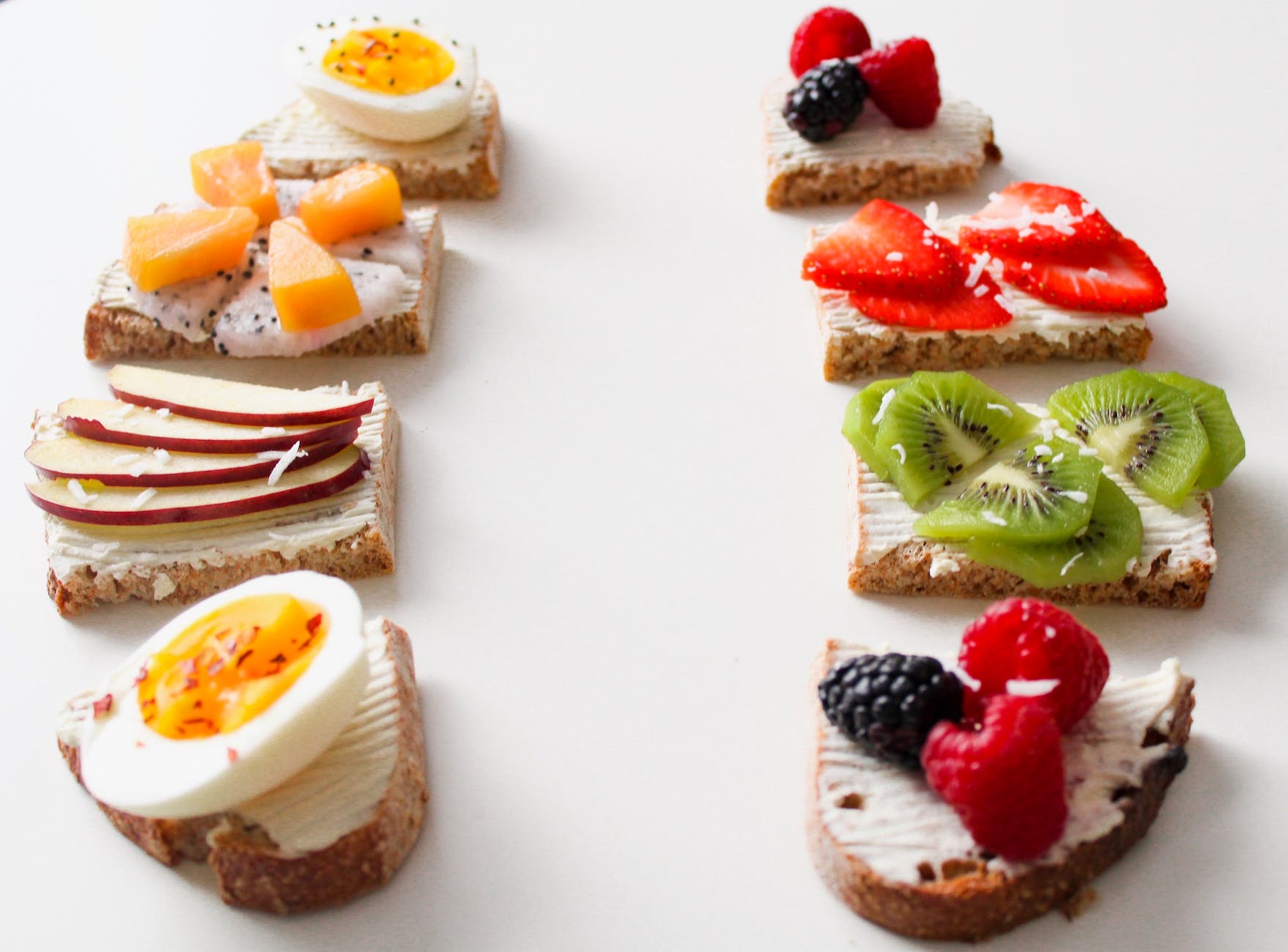 photo of bread with fruits